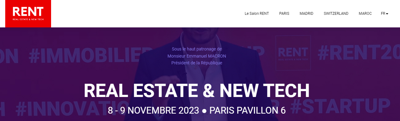 Salon Immobilier RENT à Paris du 8 au 9 novembre 2023