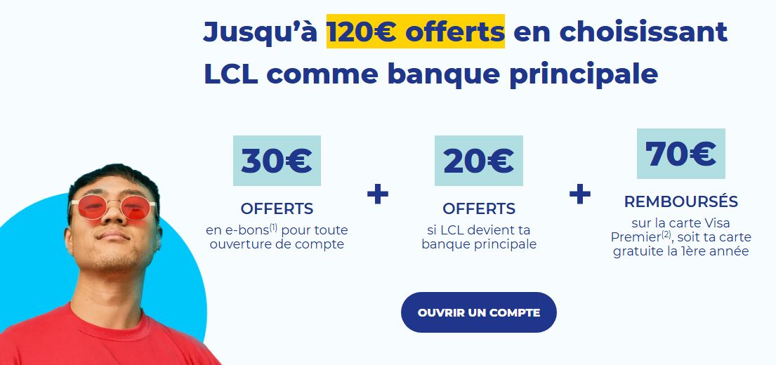 LCL : jusqu'à 120 euros offerts, derniers jours pour être malin, après il sera trop tard !