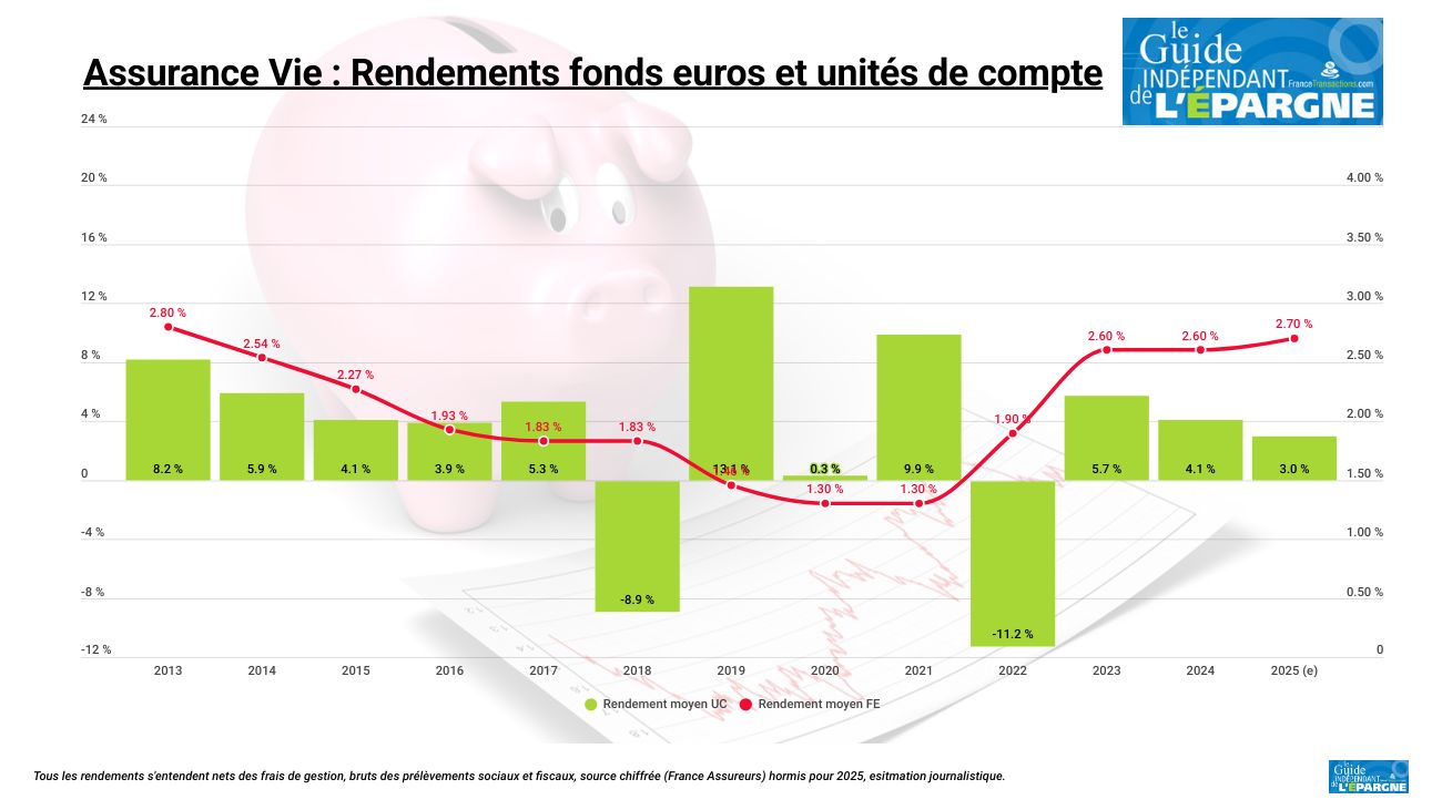 Assurance Vie 2024 : un bilan mitigé, les UC servent des rendements trop faibles