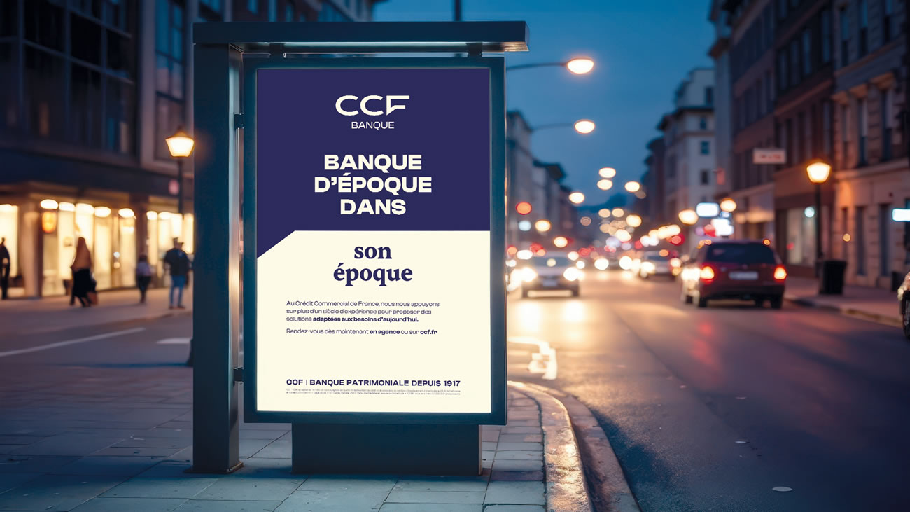 Nouvelle campagne de marque pour le CCF, toute une époque
