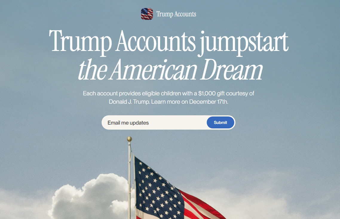 Compte épargne TRUMP : 1000$ offerts à la naissance de l'enfant